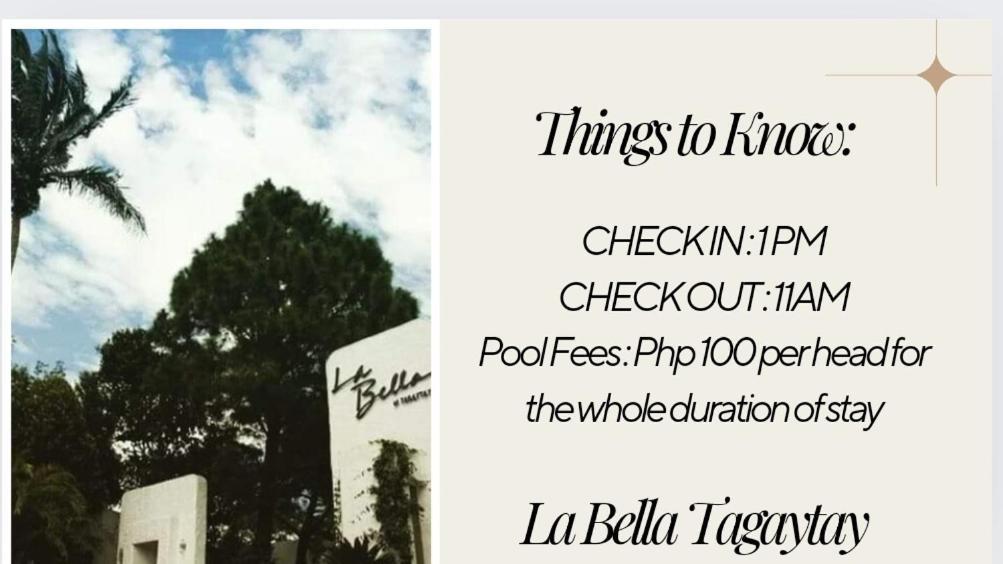 Retreat Haven In La Bella Tagaytay Leilighet Tagaytay City Rom bilde